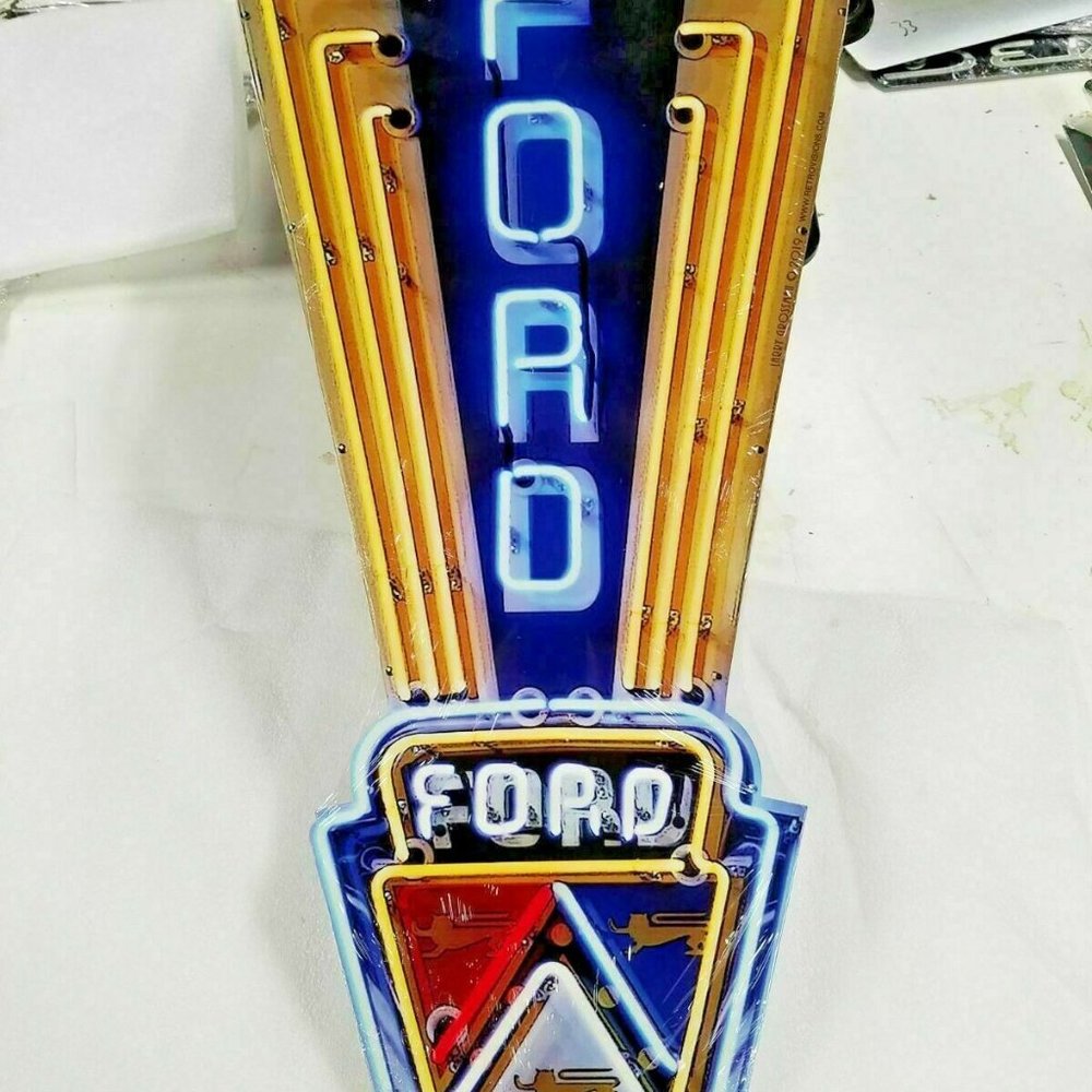 Ford Jubilee sign 24" Faux Neon style in Steel